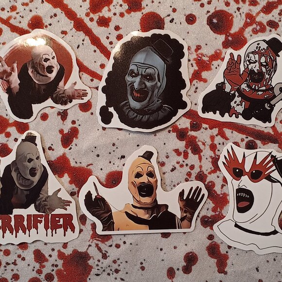 Art The Clown Terrifier Stickers - Picture 1 of 9